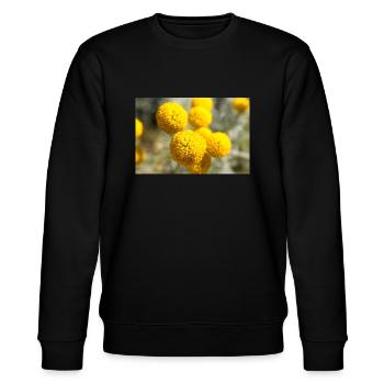 Lavender cotton or Grey santolina Heiligenkraut - Stanley/Stella Unisex Bio-Sweatshirt CHANGER  - Schwarz - Vorne - Nik (191cm) & Marisol (170cm)
