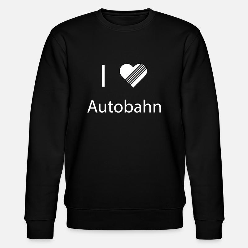 i love autobahn - Stanley/Stella Unisex Bio-Sweatshirt CHANGER  - Schwarz