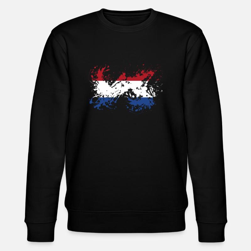 Pays-Bas Pays-Bas Drapeau néerlandais - Sweat bio CHANGER Stanley/Stella Unisexe - noir