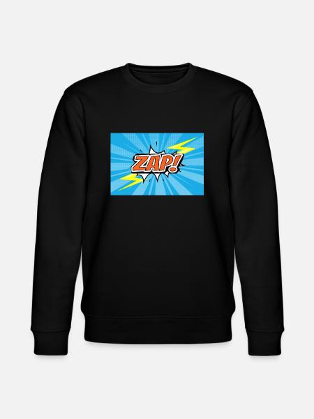 ZAP! Comic Style Graffiti Lettering - Stanley/Stella CHANGER Unisex Organic Sweatshirt - black