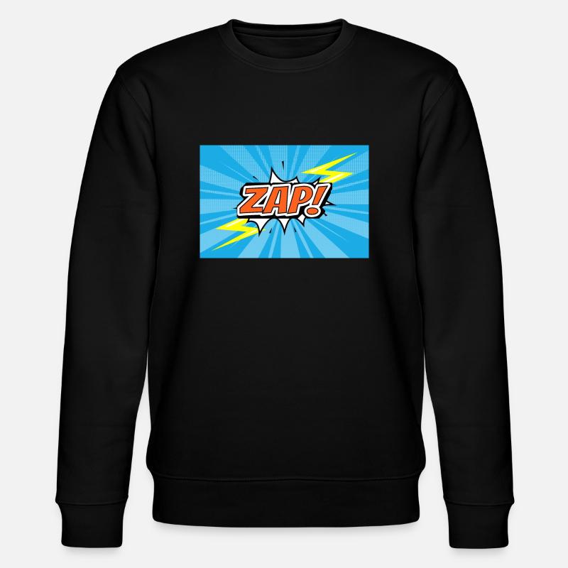 ZAP ! Comic Style Graffiti Lettering - Sweat bio CHANGER Stanley/Stella Unisexe - noir