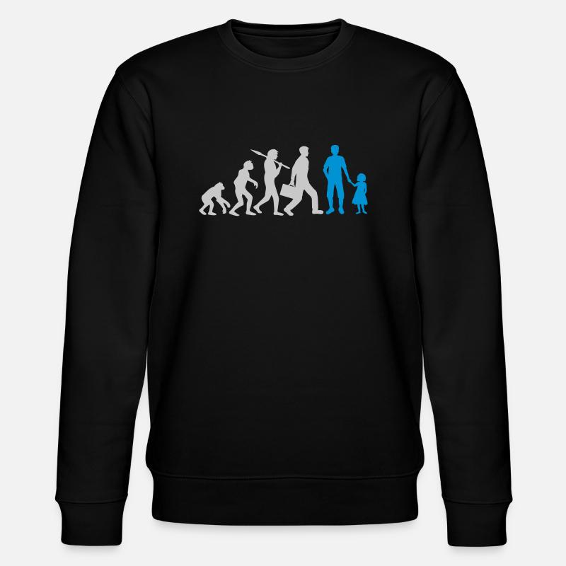 Evolution Papa Fille Enfant - Sweat bio CHANGER Stanley/Stella Unisexe - noir