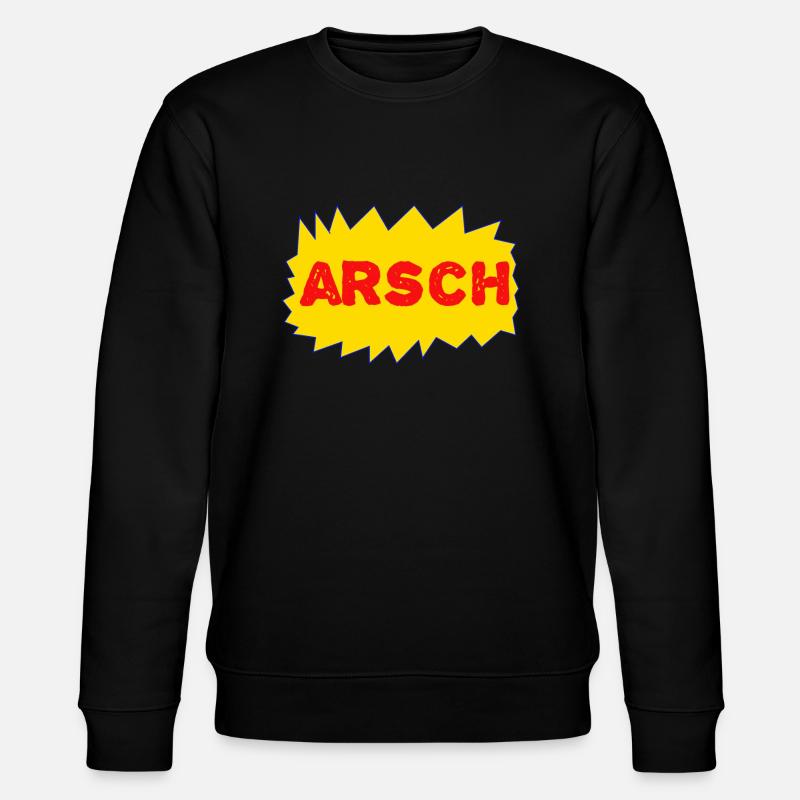 arsch - Stanley/Stella Unisex Bio-Sweatshirt CHANGER  - Schwarz