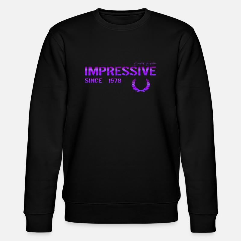 Impressive since 1978 - Stanley/Stella CHANGER Unisex Organic Sweatshirt - black