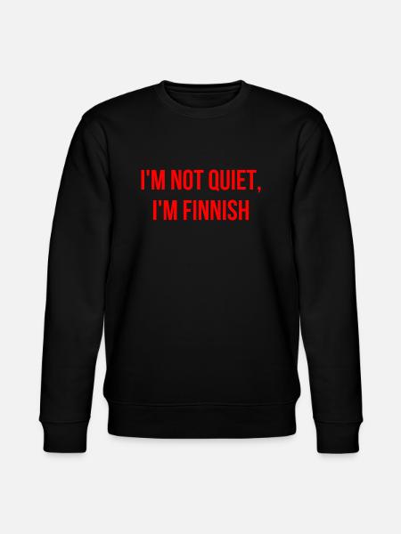 I'm not calm, I'm Finnish - Stanley/Stella CHANGER Unisex Organic Sweatshirt - black