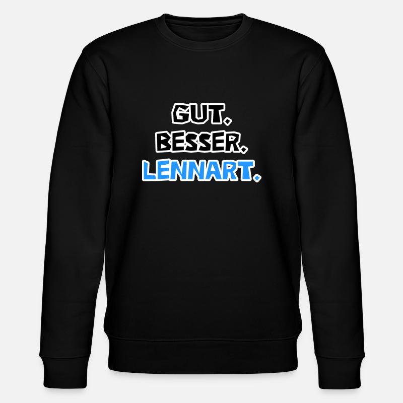 Gut. Besser. Lennart. - Stanley/Stella Unisex Bio-Sweatshirt CHANGER  - Schwarz