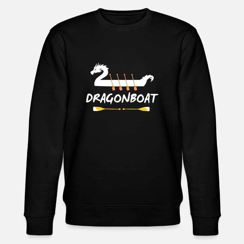 Drachenboot-Elemente - Stanley/Stella Unisex Bio-Sweatshirt CHANGER  - Schwarz