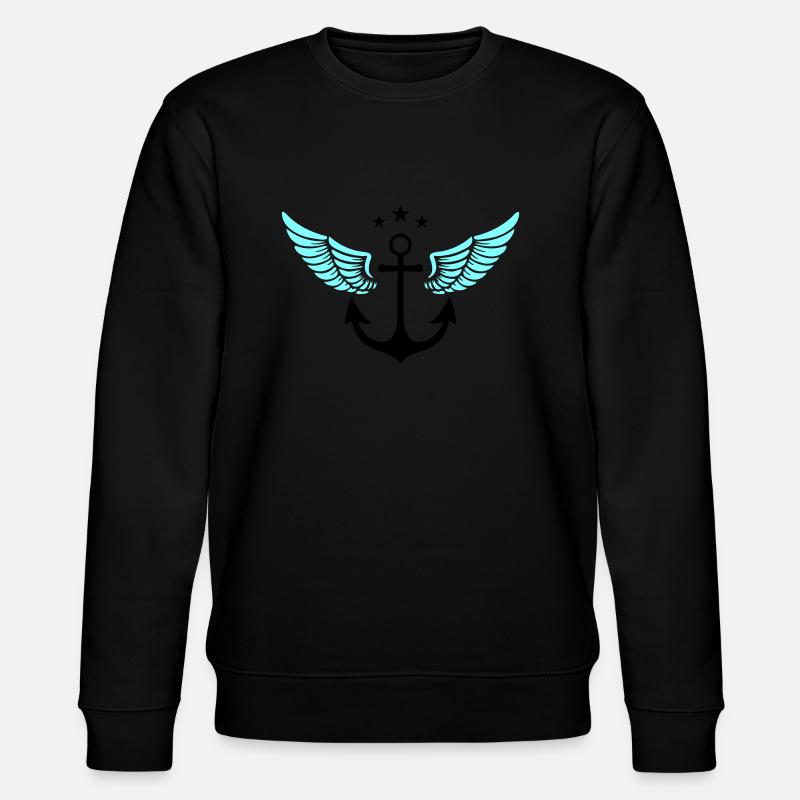 Symbole d’ancre - Sweat bio CHANGER Stanley/Stella Unisexe - noir