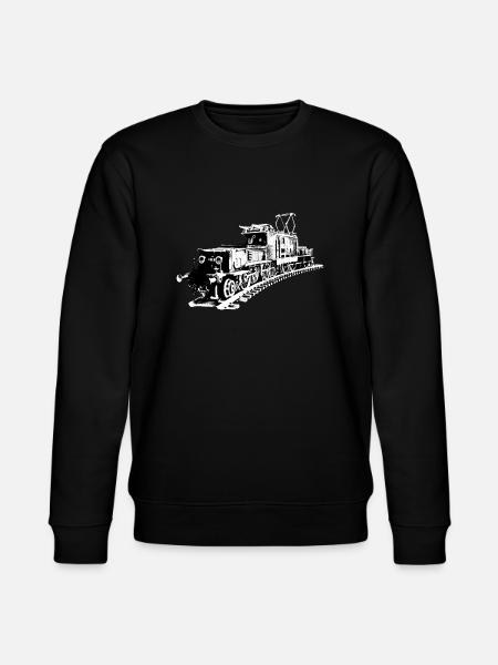 Lokomotive "Krokodil" - Stanley/Stella Unisex Bio-Sweatshirt CHANGER  - Schwarz