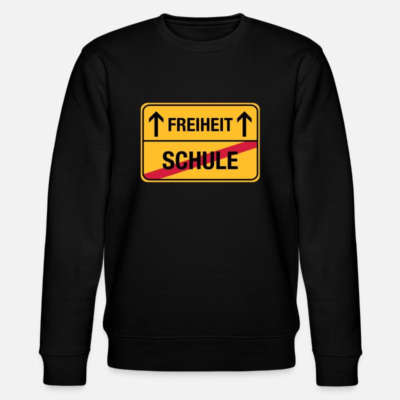 Schule – Freiheit - Stanley/Stella Unisex Bio-Sweatshirt CHANGER  - Schwarz