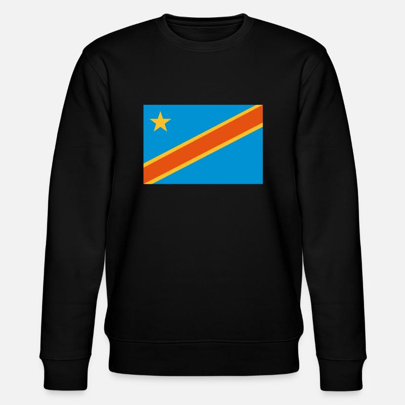 drapeau Congo Kinshasa - Congo flag - Sweat bio CHANGER Stanley/Stella Unisexe - noir