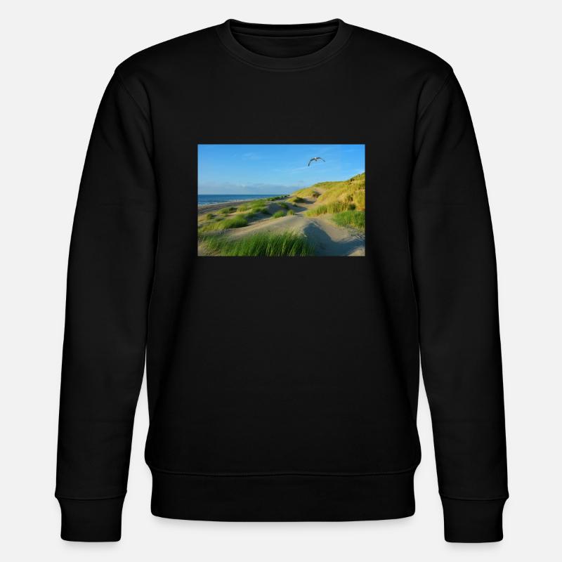 Nordsee Dünen - Stanley/Stella Unisex Bio-Sweatshirt CHANGER  - Schwarz