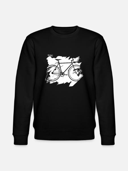 Bicycle Velo Fixie - Stanley/Stella CHANGER Unisex Organic Sweatshirt - black