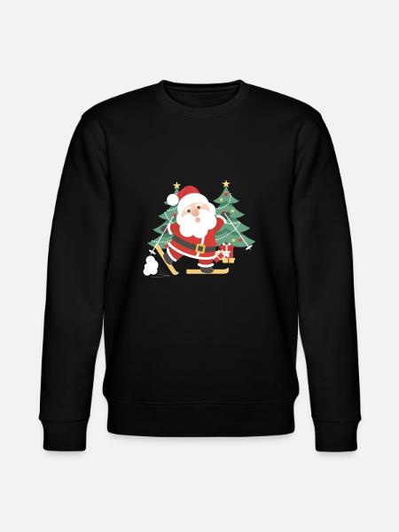 Skiløb Julemand juletræer - Stanley/Stella økologisk unisex-sweatshirt CHANGER  - sort
