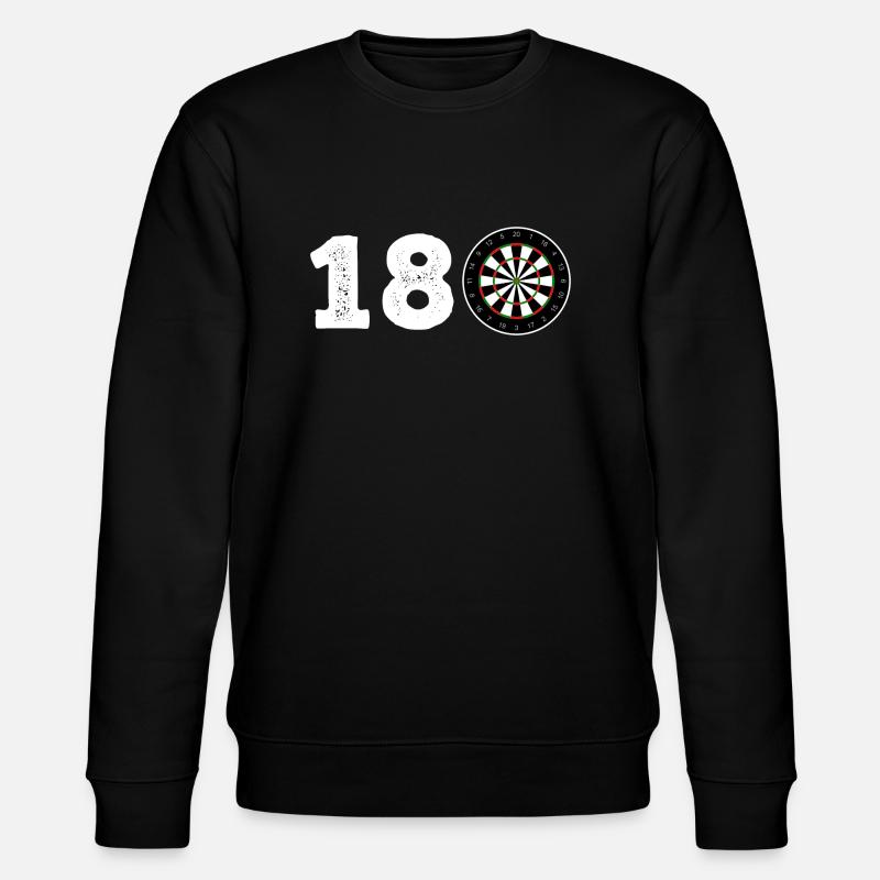 180 fléchettes - Sweat bio CHANGER Stanley/Stella Unisexe - noir