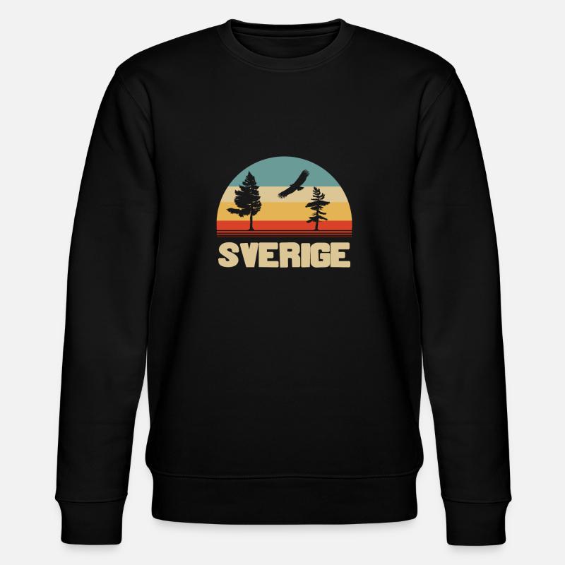 schweden - Stanley/Stella Unisex Bio-Sweatshirt CHANGER  - Schwarz