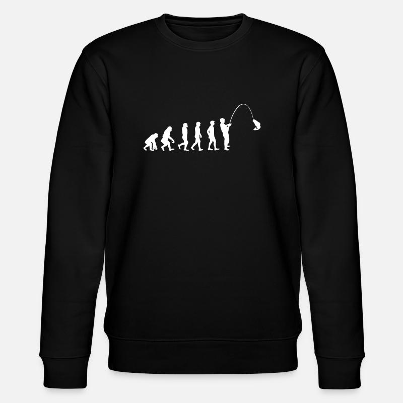 Lystfiskerifiskerisk evolution evolution - Stanley/Stella økologisk unisex-sweatshirt CHANGER  - sort