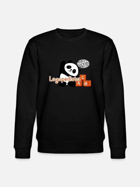 Logopäde Panda - Stanley/Stella Unisex Bio-Sweatshirt CHANGER  - Schwarz