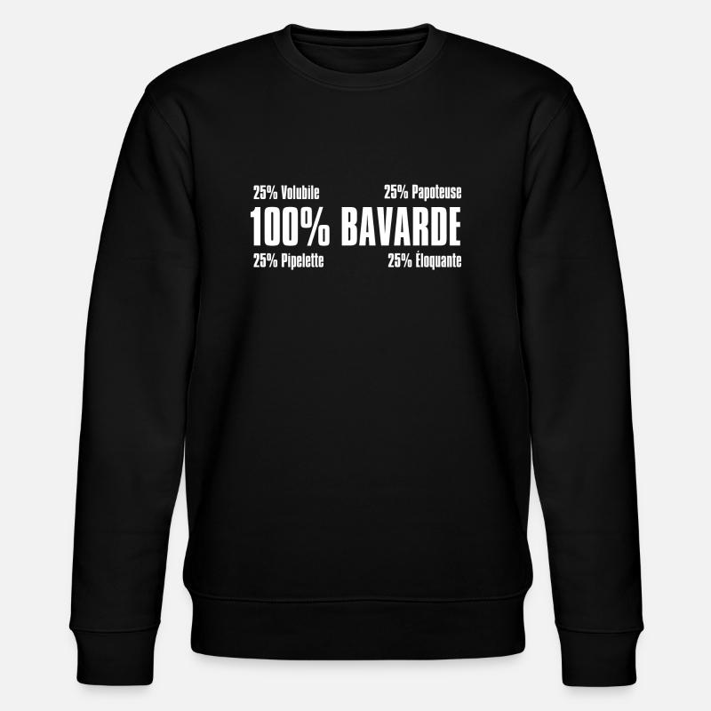 Bavarde - Sweat bio CHANGER Stanley/Stella Unisexe - noir