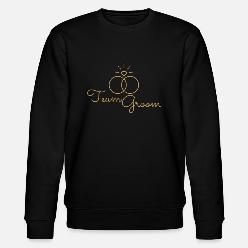 Team Groom - Stanley/Stella Unisex Bio-Sweatshirt CHANGER  - Schwarz