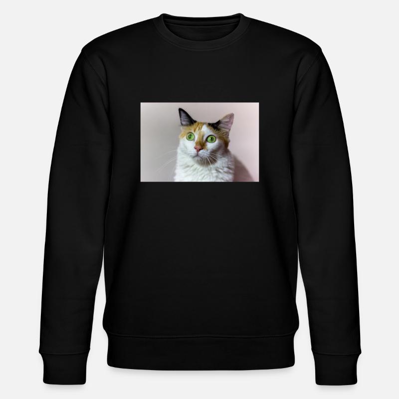 Die Katze - Stanley/Stella Unisex Bio-Sweatshirt CHANGER  - Schwarz
