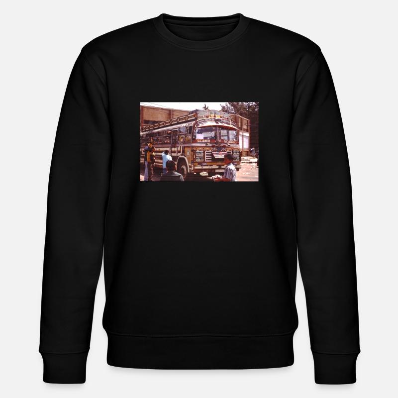 Vintage Bus - Stanley/Stella Unisex Bio-Sweatshirt CHANGER  - Schwarz