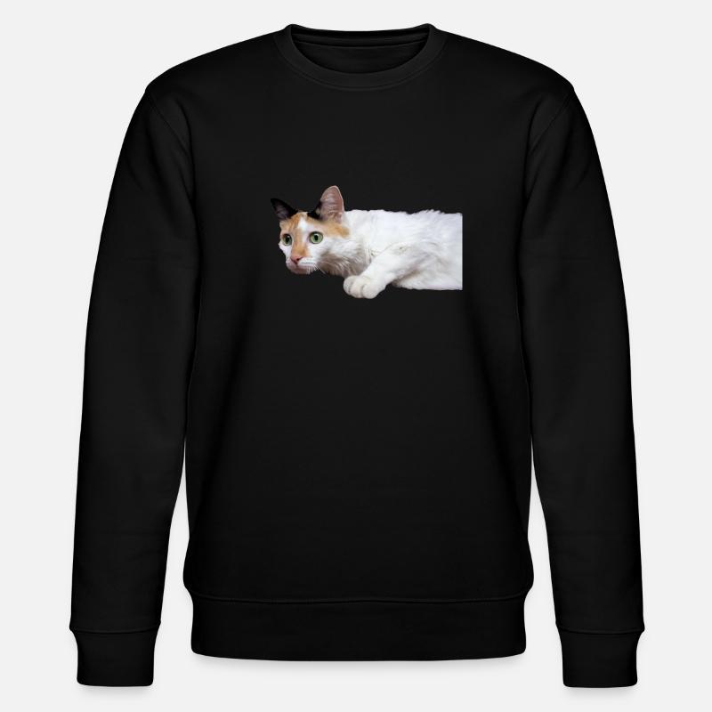 le chat au doux regard - Sweat bio CHANGER Stanley/Stella Unisexe - noir