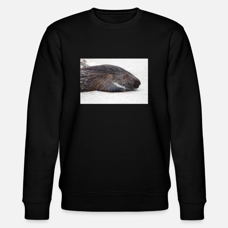 Stachelschwein - Stanley/Stella Unisex Bio-Sweatshirt CHANGER  - Schwarz