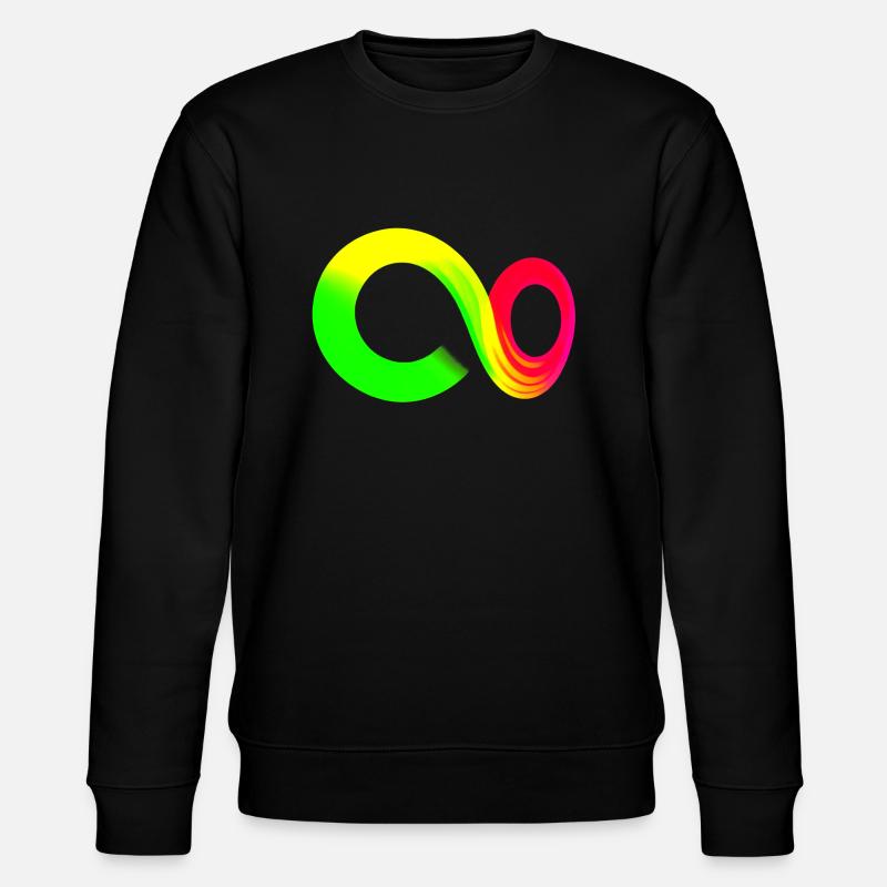 Rainbow Course Symbole infini infini - Sweat bio CHANGER Stanley/Stella Unisexe - noir