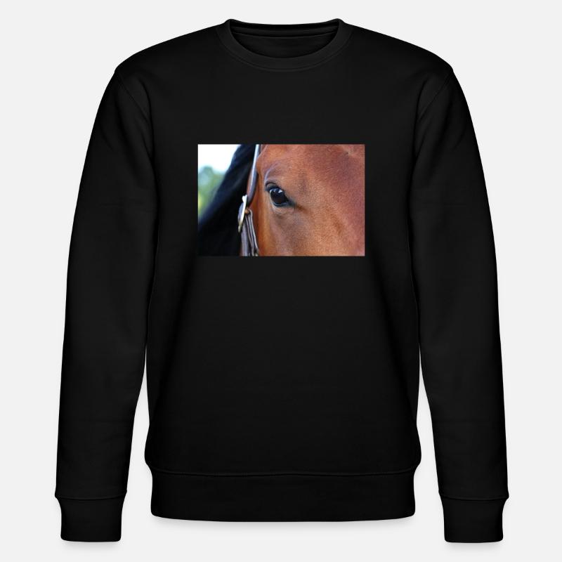 Pferdeauge - Stanley/Stella Unisex Bio-Sweatshirt CHANGER  - Schwarz