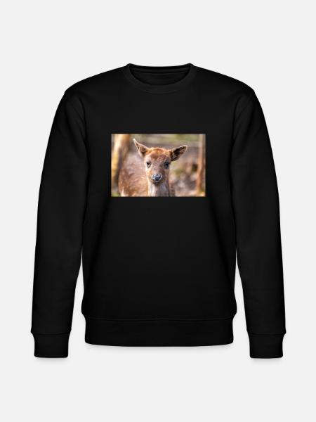 Kuusipeura (saksaksi Damwild tai Damhirsch) Dama - Stanley/Stella CHANGER unisex luomu-collegepaita - musta