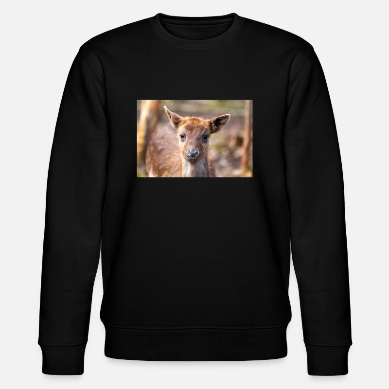 Damhirsch Damwild Dama - Stanley/Stella Unisex Bio-Sweatshirt CHANGER  - Schwarz