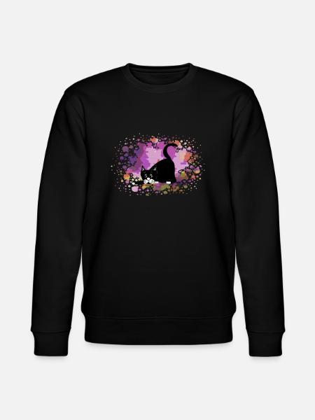 Cat - Stanley/Stella CHANGER Unisex Organic Sweatshirt - black