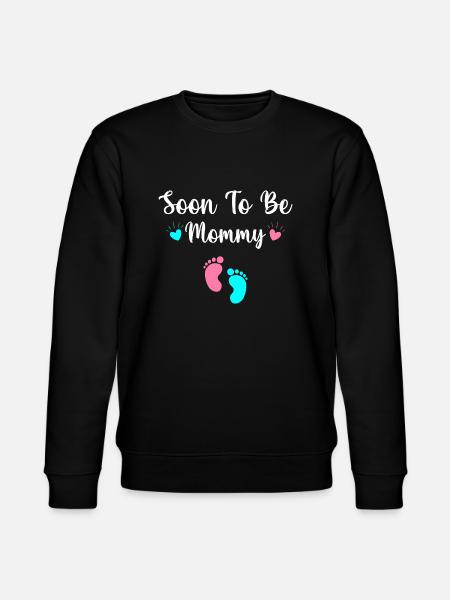 Soon To Be Mommy - Stanley/Stella CHANGER Unisex Organic Sweatshirt - black