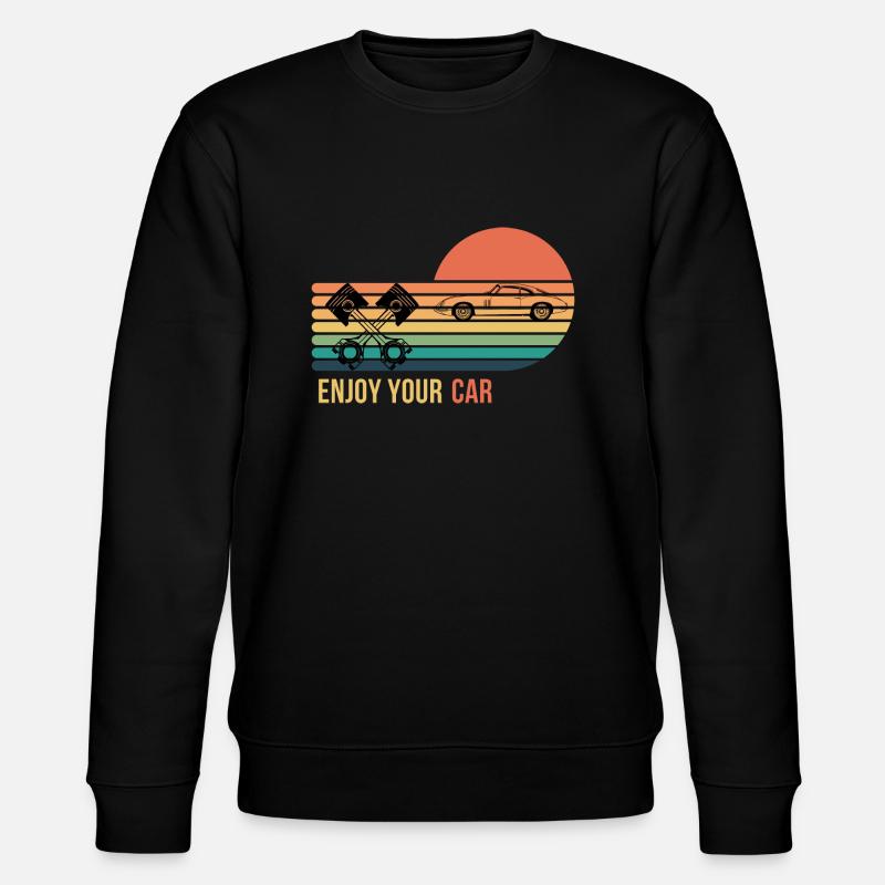 Enjoy your car - Stanley/Stella Unisex Bio-Sweatshirt CHANGER  - Schwarz