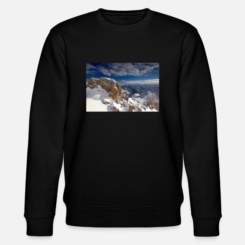 Zugspitze Gipfelkreuz - Stanley/Stella Unisex Bio-Sweatshirt CHANGER  - Schwarz