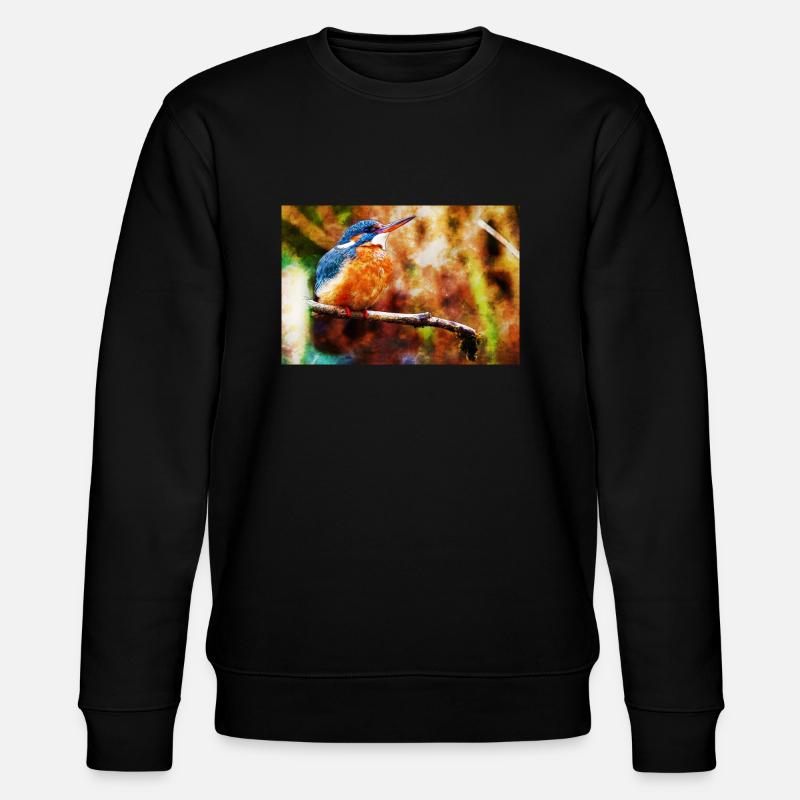 Eisvogel - Stanley/Stella Unisex Bio-Sweatshirt CHANGER  - Schwarz