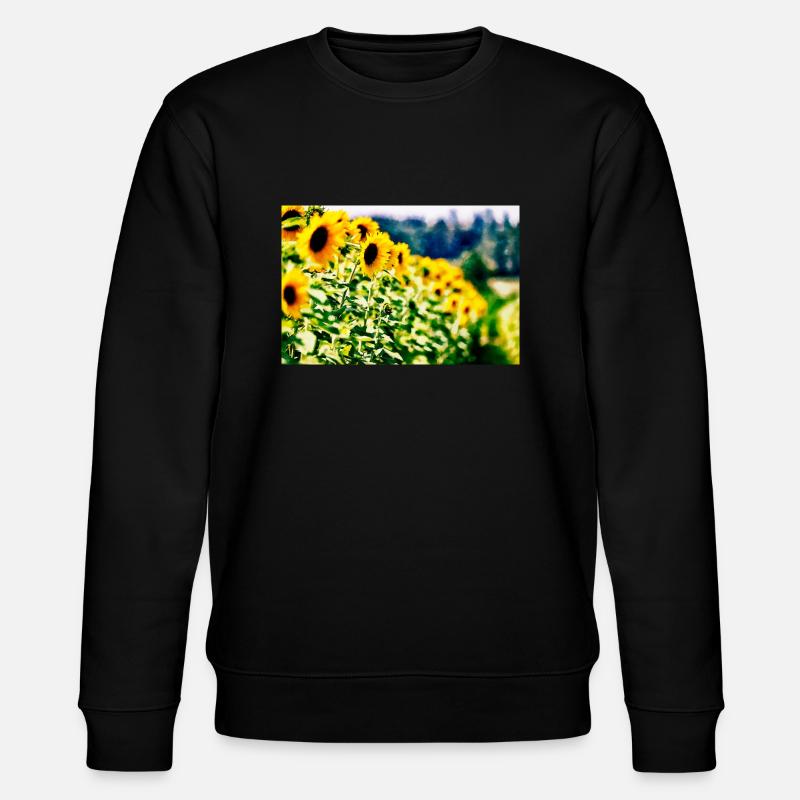 Sonnenblumen - Stanley/Stella Unisex Bio-Sweatshirt CHANGER  - Schwarz