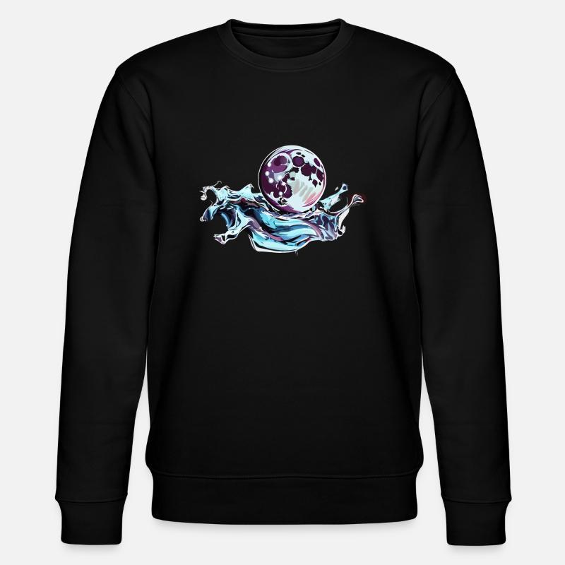 Pleine lune chromée - Sweat bio CHANGER Stanley/Stella Unisexe - noir