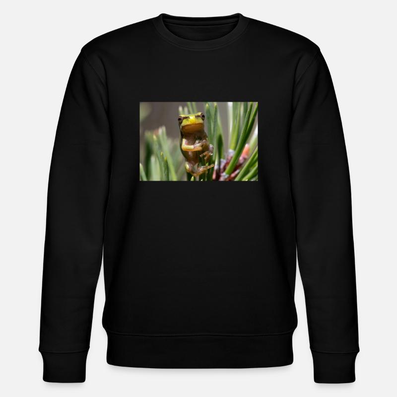 Laubfrosch - Stanley/Stella Unisex Bio-Sweatshirt CHANGER  - Schwarz