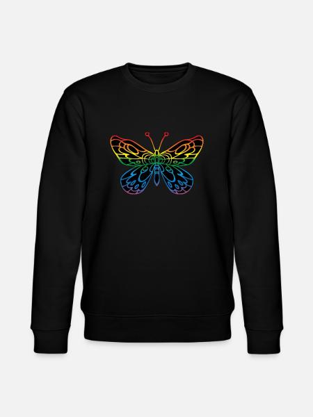 Schmetterling - Stanley/Stella Unisex Bio-Sweatshirt CHANGER - Schwarz