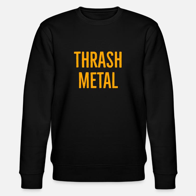 thrashmetalorange - Stanley/Stella Unisex Bio-Sweatshirt CHANGER  - Schwarz