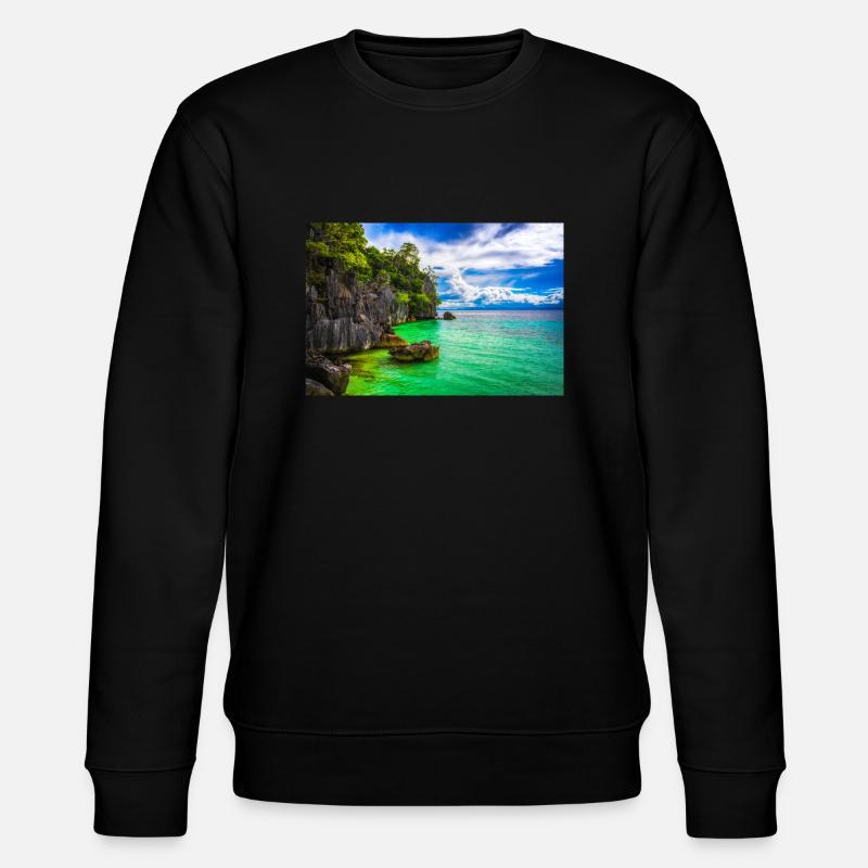 PARADIES KÜSTE - Stanley/Stella Unisex Bio-Sweatshirt CHANGER  - Schwarz