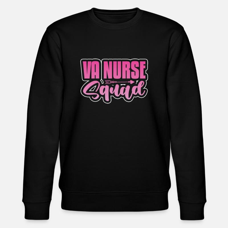 VA Nursing squad - Stanley/Stella CHANGER Unisex Organic Sweatshirt - black