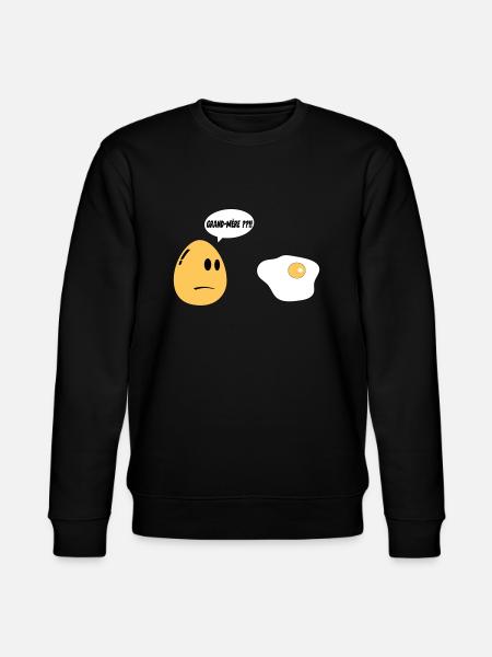 Grandma Egg - Stanley/Stella CHANGER Unisex Organic Sweatshirt - black