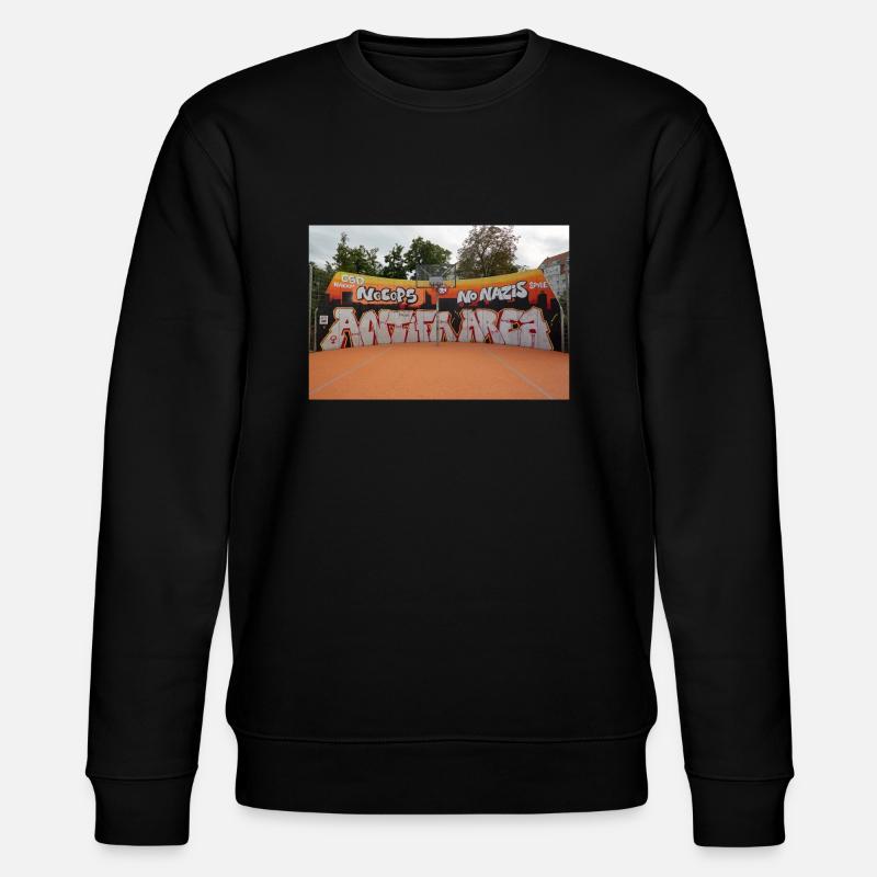 ANTIFA AREA - Stanley/Stella Unisex Bio-Sweatshirt CHANGER  - Schwarz