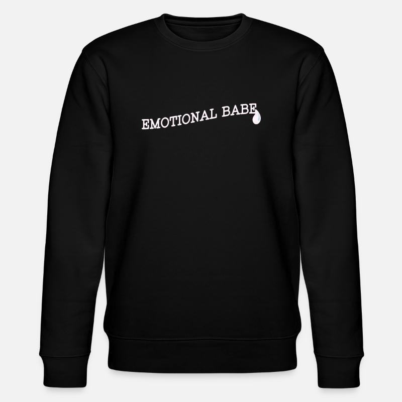 Emotional Babe - Stanley/Stella CHANGER Unisex Organic Sweatshirt - black