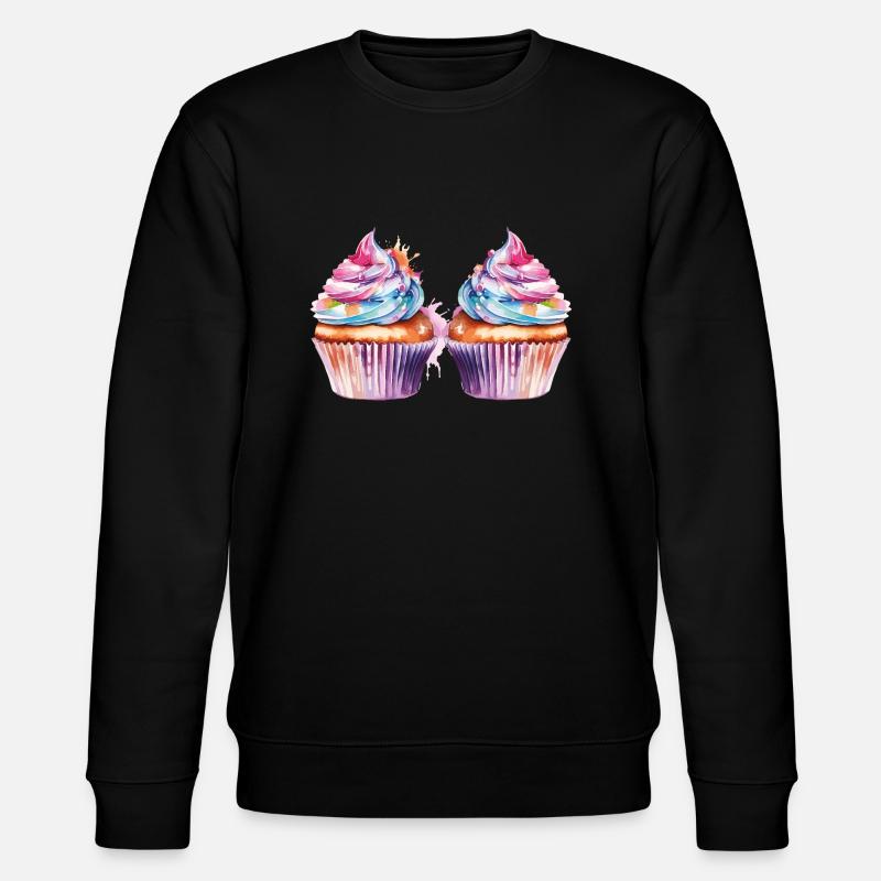 cupcake 2 - Stanley/Stella Unisex Bio-Sweatshirt CHANGER  - Schwarz