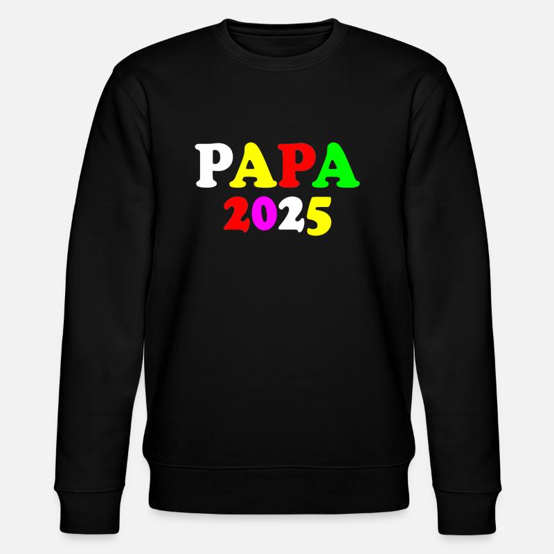 Papa 2025 - Stanley/Stella Unisex Bio-Sweatshirt CHANGER  - Schwarz