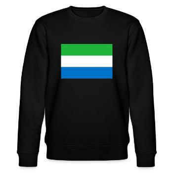 Sierra Leone - Stanley/Stella Unisex Bio-Sweatshirt CHANGER  - Schwarz - Vorne - Nik (191cm) & Marisol (170cm)